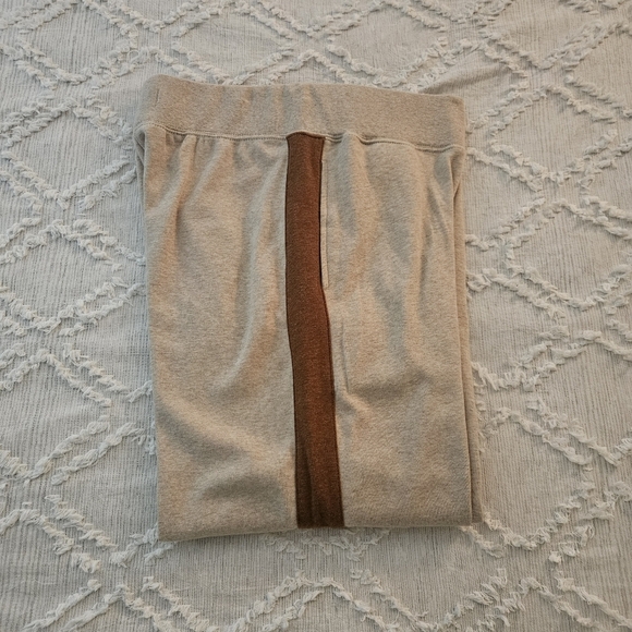 PACT Sweatpants M NWOT Organic Cotton Stretchy Wide Leg Pockets Stripe Lounge - Picture 6 of 8